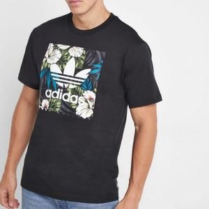 ADIDAS Men's Trefoil Floral Fill Graphic T-Shirt